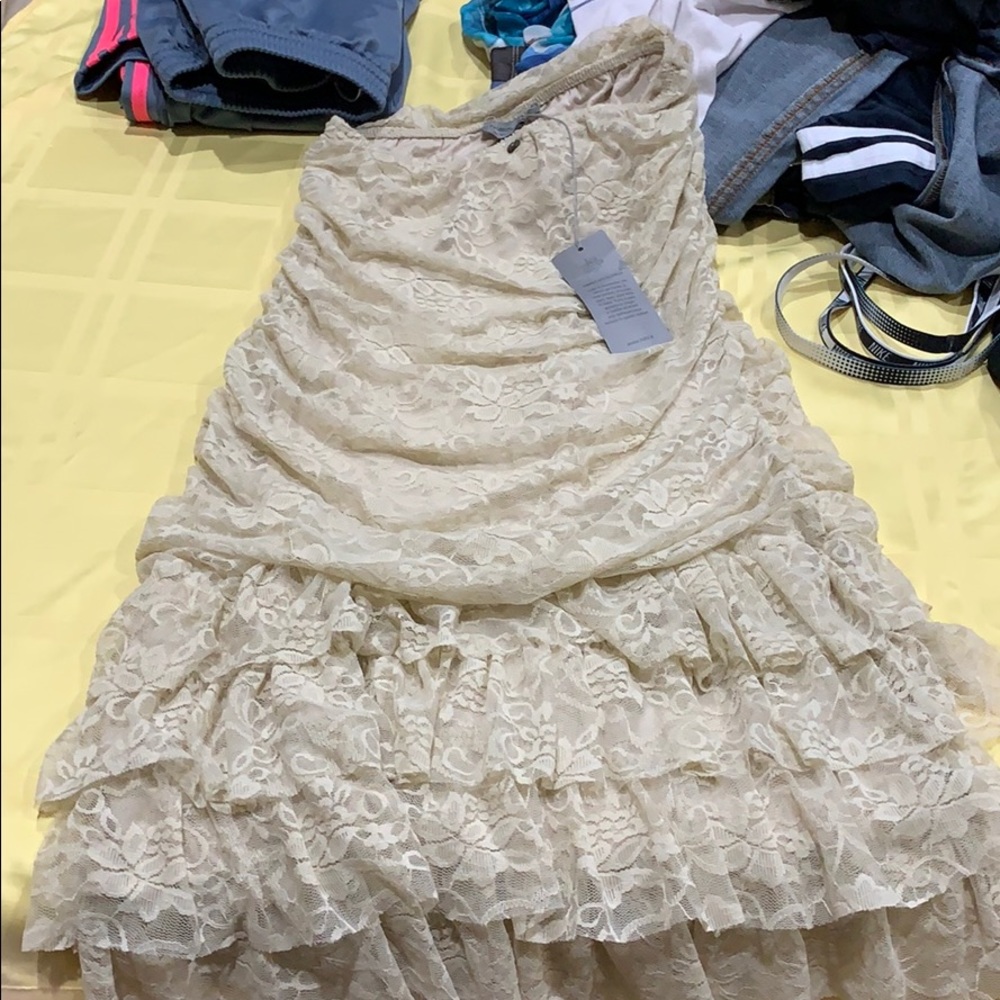 Fabiola tan dress